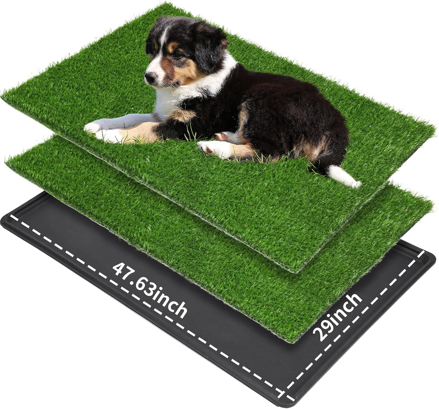 Dog Grass Pad with Tray - 16x20in for Apartment Balcony Use-Buy Now & Get a Free Extra Grass Pad!