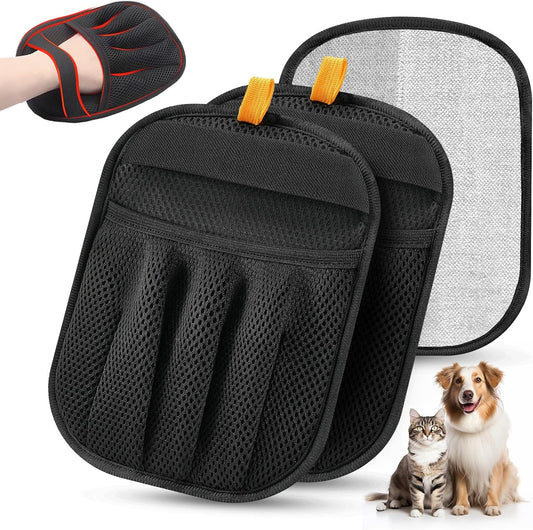 Pet Hair Removal Glove Cat & Dog, Electrostatic Reusable Hair Remover Tool