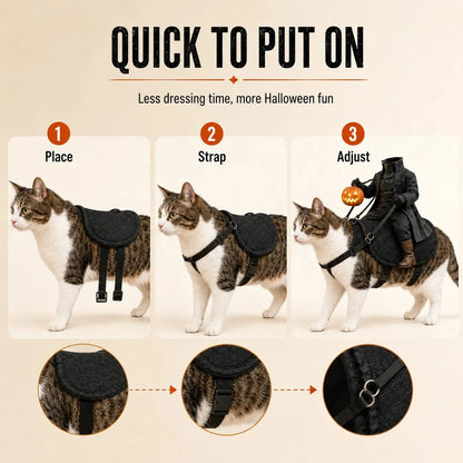 🎃Headless Horseman Rider Pet Halloween Costume for Dogs & Cats